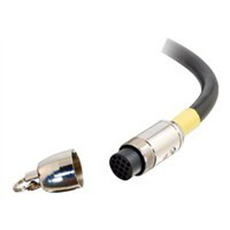 Video Plenum Rated Runner Cable C2G RapidRun PC/Video UXGA Runner Cable - Plenum Rated - Video / audio cable - MUVI connector (F) to MUVI connector (F) - 35 ft - double shielded - black ()