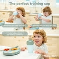 thumbnail image 5 of WeeSprout Baby Training Cup - Silicone Sippy Cup with Removable Handles for Weaning Off Bottle, 5 of 7