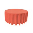 thumbnail image 1 of TCpop132R-CoralP55 Polyester Poplin Tablecloth, Coral - 132 in. Round, 1 of 1
