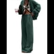 thumbnail image 3 of Conjuntos de Dos Piezas para Mujer, Cárdigan de Color Liso Moderno, Chaqueta de Larga y Pantalones de Pierna , Trajes Deportivos. Verde S, 3 of 10
