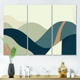 thumbnail image 2 of Designart ' Landscape With Hills Abstract Geometric Art ' Modern Canvas Wall Art Print, 2 of 3