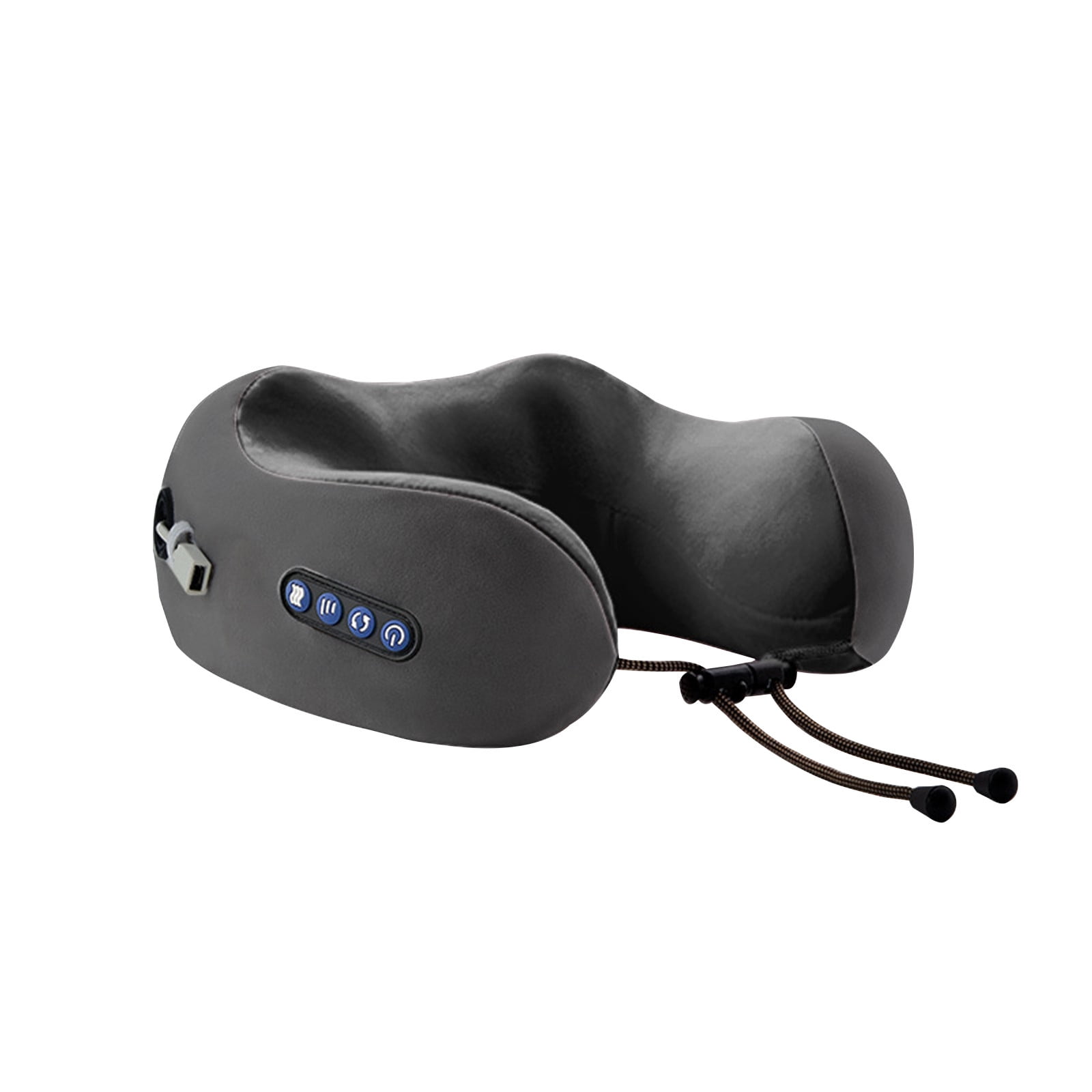 Vacemry Under $5 U-Shaped Neck Massage Pillow, Memory Foam Travel Pillow with Vibration, Cervical Pain Relief for Shoulder Muscle, Ergonomic Support for Office Home