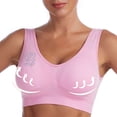 thumbnail image 6 of ylioge S-4X Plus Size Sports Bras for Women No Underwire Push Up Tshirt Bralettes Womens Stretchy Pullover Breathable Athletic Workout Underwear Bra, 6 of 6