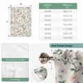 thumbnail image 6 of Spring Flowers Tie Up Curtains for Windows, Balloon Window Shades, Blue Pink Floral Leaves Farmhouse Vintage Plants Kitchen Window Treatments Roll Up Curtain for Basement/Nursery 52"x45", 6 of 8