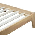 thumbnail image 5 of Miniyam Wood Queen Size Bed with with Rattan Headboard for Adult, Brown, 5 of 7