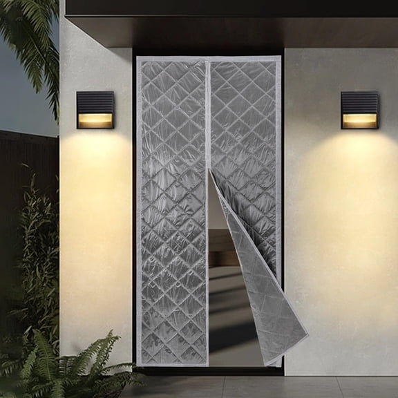 Magnetic Thermal Insulated Door Curtain – All‑Season Draft Blocker & Energy‑Saving Door Cover with Strong Magnetic Seal – Waterproof, Weather‑Resistant & Easy Install for 36×82 in Doors