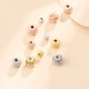 thumbnail image 4 of 10 piezas de cuentas de bola redondas, cuentas espaciadoras plateadas plateadas, suministros de joyería hechos a mano, accesorios para hacer Ropa, zapatos y accesorios Miscelánea EstiloB BlancoOro10MM Qarigey AP010775-20B, 4 of 6