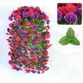 thumbnail image 2 of Artificial Hanging Morning Glory Flowers, Realistic Artificial Hanging Flowers for Outdoor, Wedding Corridor Yard Gardens Porches Patios Balconies Aisle Decor, 2 of 7