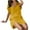 Yellow, variant on Summer Plus Size Dresses for Women 2024 Short Sleeve Solid Color V Neck Soft Comfortable Long Dress Save to 65% off!