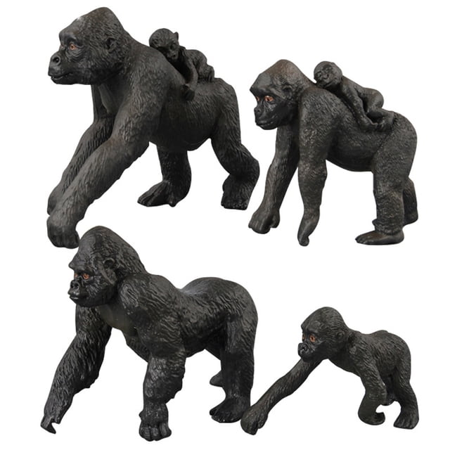 Lubelski Simulation Gorilla Wild Animal Action Figure Solid Model Educational Kids Toy