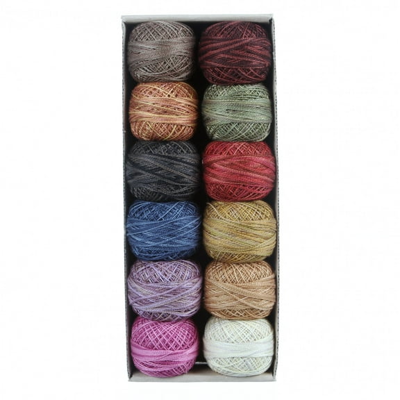 Valdani Cottage Garden Fruits Flowers Perle Cotton Size 12 Embroidery Thread Set