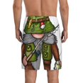 thumbnail image 2 of Balery Fishing Gnome Men's Cotton Knit Pajama Shorts Waistband & Pockets,Short Pajama Pants-XX-Large, 2 of 8