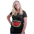 thumbnail image 4 of Watermelon I Ate a Seed Expecting Women's Maternity T Shirt Tee Brisco Brands S, 4 of 7