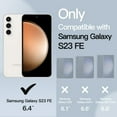 thumbnail image 2 of JETech Matte Case for Samsung Galaxy S23 FE 6.4-Inch with Upgraded Camera Protection, Translucent Frosted Matte Back Shockproof Protective Phone Cover (White), 2 of 6
