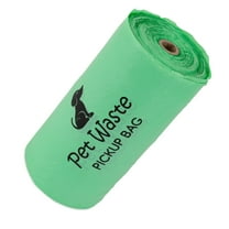 Impresserve Dog Poop Bags | Eco-Friendly Green Waste Disposal for Dogs | Single Roll Pickup Pet Disposable Bag Container 13.25 x 8 Inch | 1000 Count