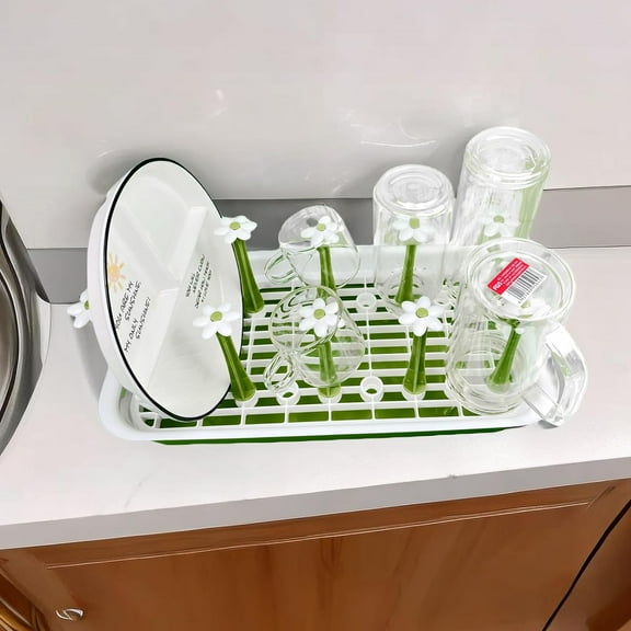 Removable Large Water Bottle Drying Rack for Kitchen Counter, Vertical Drying Rack for Glasses, Mugs, Bottles, Cups