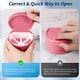 thumbnail image 3 of Juego de retenedores en forma de D (rosa, excluyendo dentaduras postizas), caja para dentaduras postizas con cesta de filtro, utilizado para limpiar dentaduras postizas, correctores invisibles y prote, 3 of 5