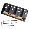 thumbnail image 3 of Runquan Bass Bridge Assembly Tailpiece Fixed Fixed Bridge for Bass Replacement Parts Black, 3 of 8