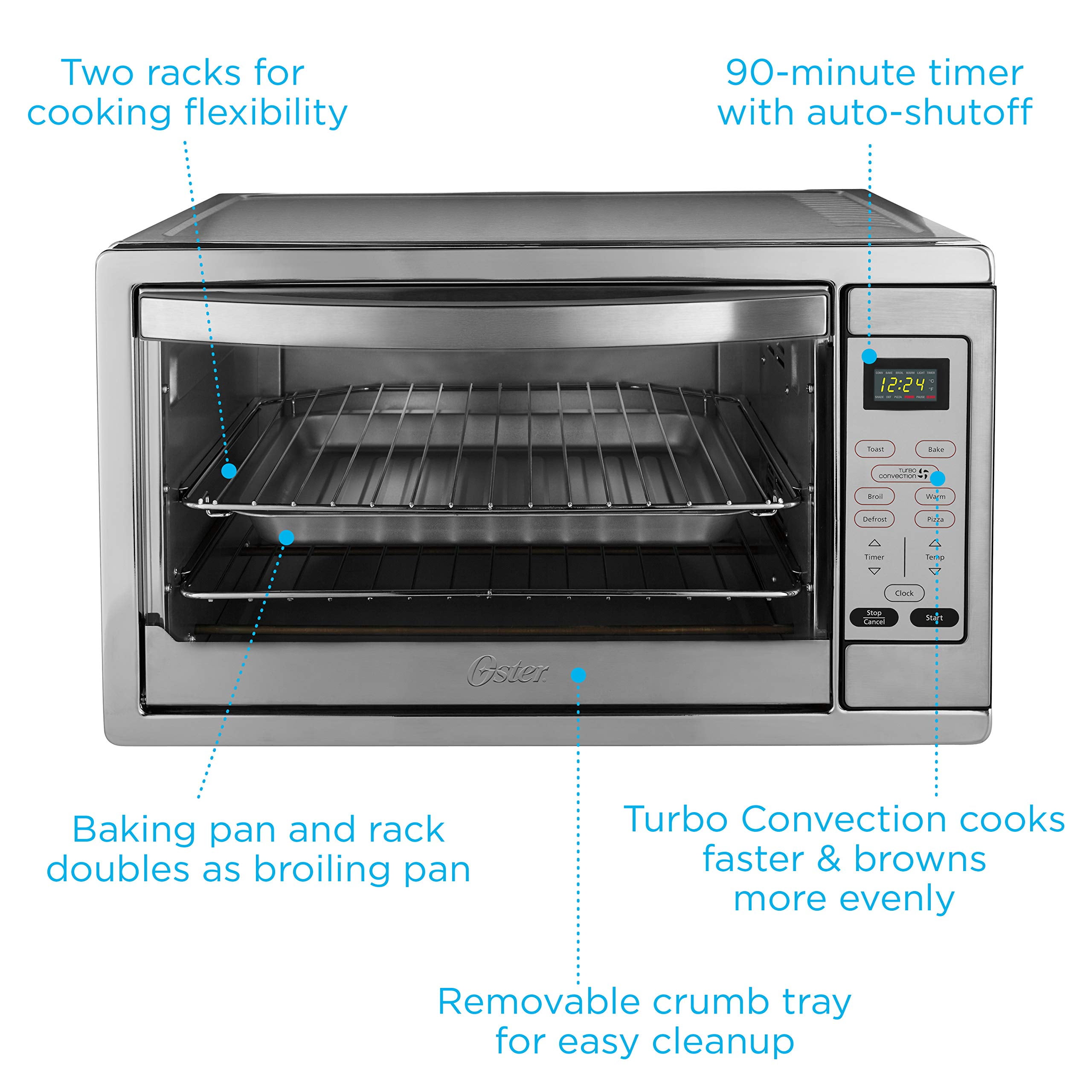 Oster digital countertop oven with convection outlet