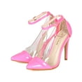 thumbnail image 5 of Liliana Olga-1A New Women Patent Lucite Pointy Toe Stiletto Heel Pump, 5 of 6