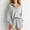 Gray, variant on Olyvenn Women's Cropped Pullover Hoodie Long Sleeve Loose Fit Solid Color Y2K Fashion Sweatshirt for Winter and Fall Black S
