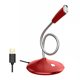 thumbnail image 1 of Micrófono con cable Micrófono omnidireccional para computadora Micrófono de condensador con cancelación de ruido, USB, Rojo Eigraketly EL001001-06B, 1 of 2