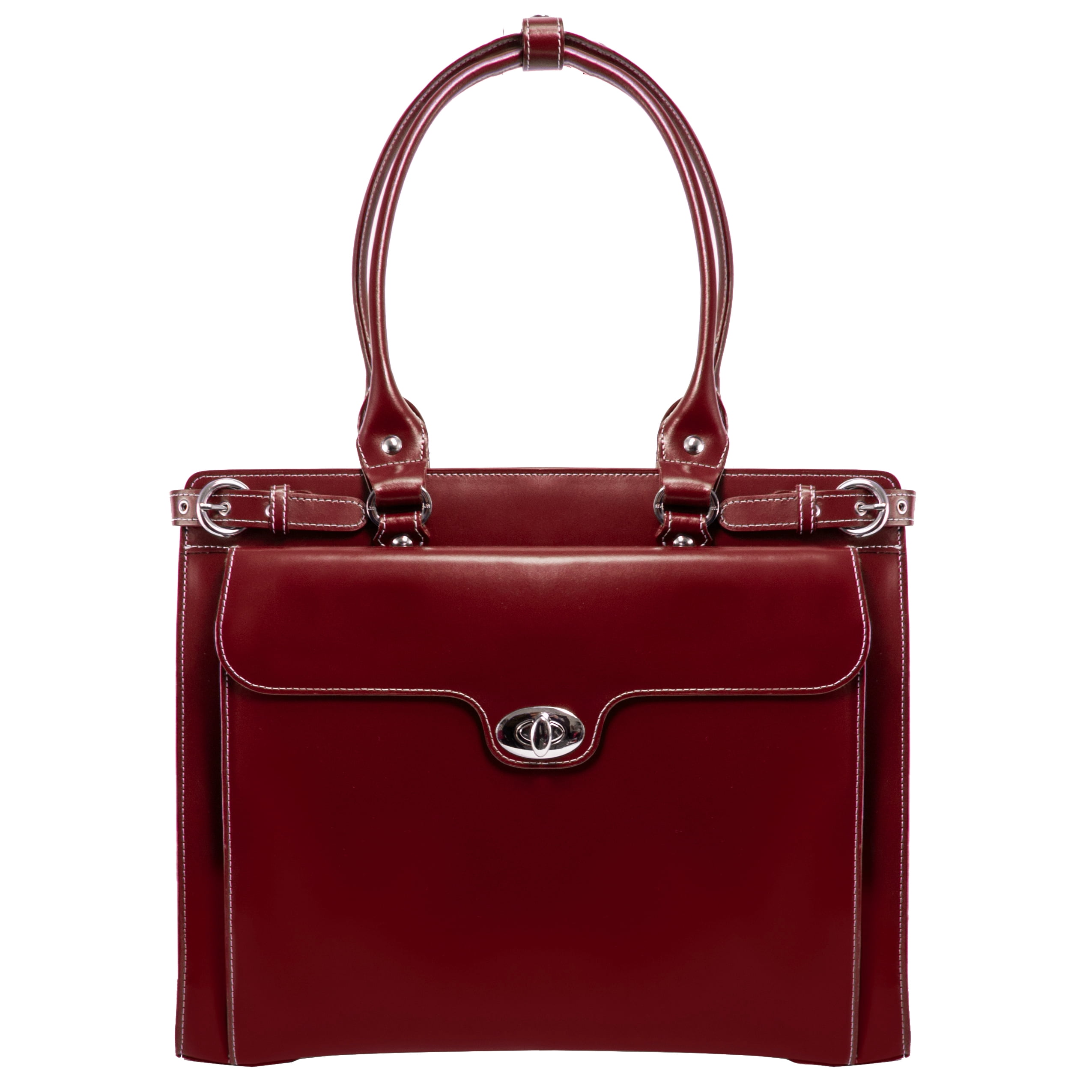 McKlein, W Series, WINNETKA, Top Grain Cowhide Leather, 15" Leather Ladies' Laptop Briefcase