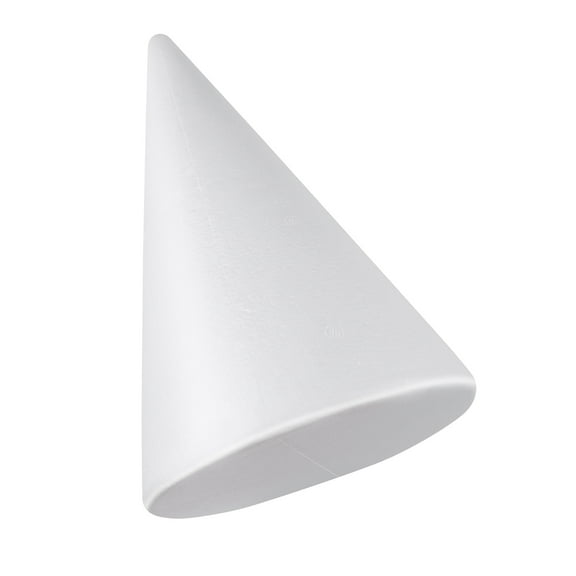 WEUVEB White Foam Craft Cones for Creative Winter Party Decorations and Holiday Crafts