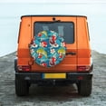 thumbnail image 6 of Naloa Japanese Koi PVC Leather Spare Tire Wheel Cover for Car Truck SUV Camper Trailer Universal Fit many size17 inch, 6 of 6
