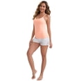 thumbnail image 5 of DARING DIVA Women's Spaghetti Straps Flowy Pleated Front Camisole Tops M Pink, 5 of 6