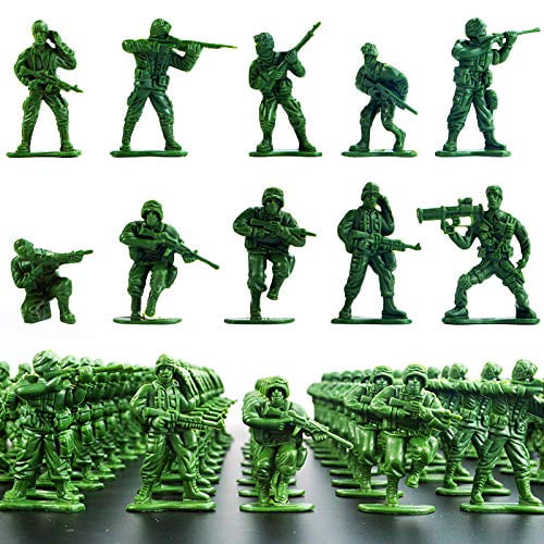 Wankko 2-Inch Plastic Army Men Action Figures, 10 Unique Sculpts