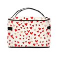 thumbnail image 3 of Handbag Travel Bag Cosmetic Bag 9×6.3×6.7in Multi-Function Bag Large Capacity For Camping Travel Family Travel Red Heart Symbol, 3 of 6