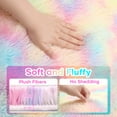 thumbnail image 4 of ZRSDIXK Large Area Rugs 8x10 Living Room, Area Rug Soft Shaggy Carpet for Bedroom, Rainbow Girls Rug, 4 of 8