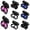 Blue+Black+White+Pink, variant on Waterproof Silicone Swimming Earplugs Reusable Ear Plugs for Swimmers Noise Reduction Soundproof Ear Protection for Pool Bath Showering Surfing Kayaking Unisex Comfort Fit