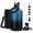 Blue Black Gradient, variant on 40oz Insulated Water Bottle with Straw - Flex Cap Lids,Bottle Carrier Bag w/Strap,Carrier Bag,Stainless Steel 40oz Water Bottles, Double Wall Metal Water Flask
