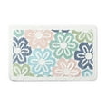 thumbnail image 4 of Sentmoon Washable Bath Mat Bathroom Rugs Moss Rug Floral Area Rugs Flowers Bathroom Rug Mat Extra Thick and Absorbent Bath Rugs Non-Slip Soft Bath Carpet Wash Dry Bathroom, 4 of 9