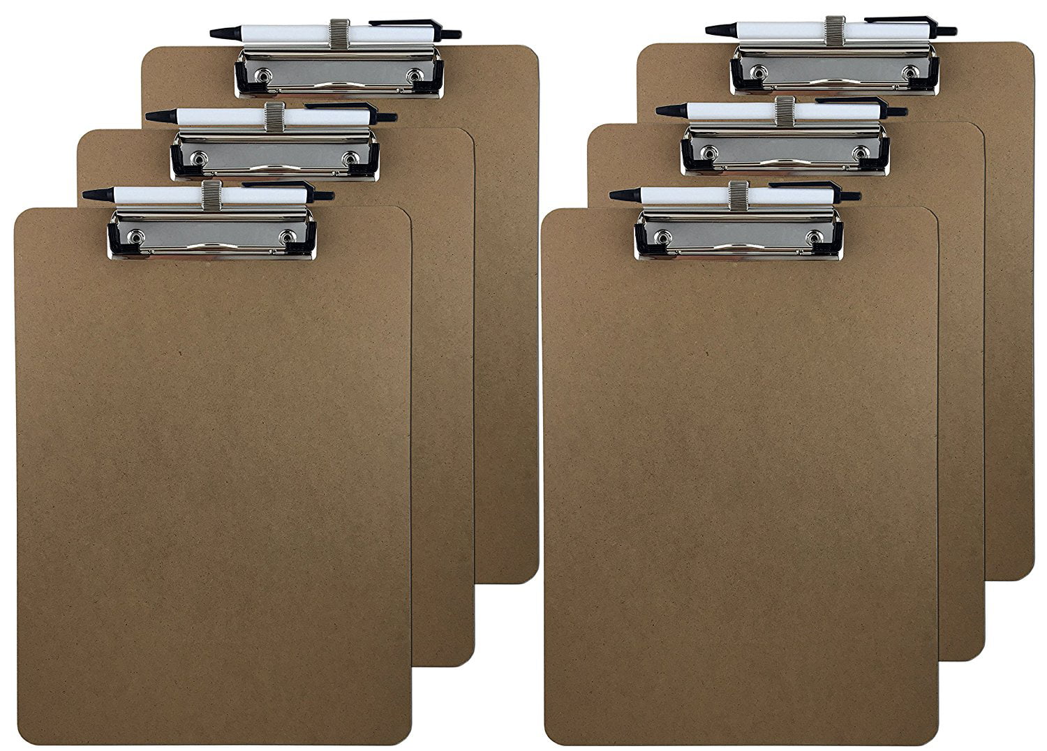 Details about   5Pcs Metal Pen Holder with Notebook/Clipboard Clip School Office# 