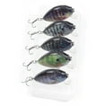 thumbnail image 5 of Lixada 5PCS Lures 6cm 15g  Wobbler Lure Artificial Hard Bait Crankbait with Tackle Box for Bass Tackle, 5 of 7
