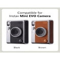 thumbnail image 3 of LNGOOR Instax Mini EVO Case - Compatible For Mini EVOPolaroid Mini EVO Instant Camera - Mini EVO Case With Shoulder Strap - In Black Lychee Texture Horizonal Style, 3 of 7