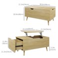 thumbnail image 3 of Table basse avec tiroir HOMCOM Lift Top, compartiment caché, 3 of 10