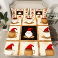 thumbnail image 2 of jejeloiu Sweet Dessert Bed Sheets,Merry Christmas King Sheets,Cute Xmas Gnome Sheet Set For Children,Super Cozy Room Decor,4 Pieces, 2 of 7