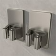 thumbnail image 1 of 2PCS Mop Clip Wall Hanging Bathroom Stainless Steel Fixed Hanging Rack Multifunctional Wall Hook 2ml, 1 of 4