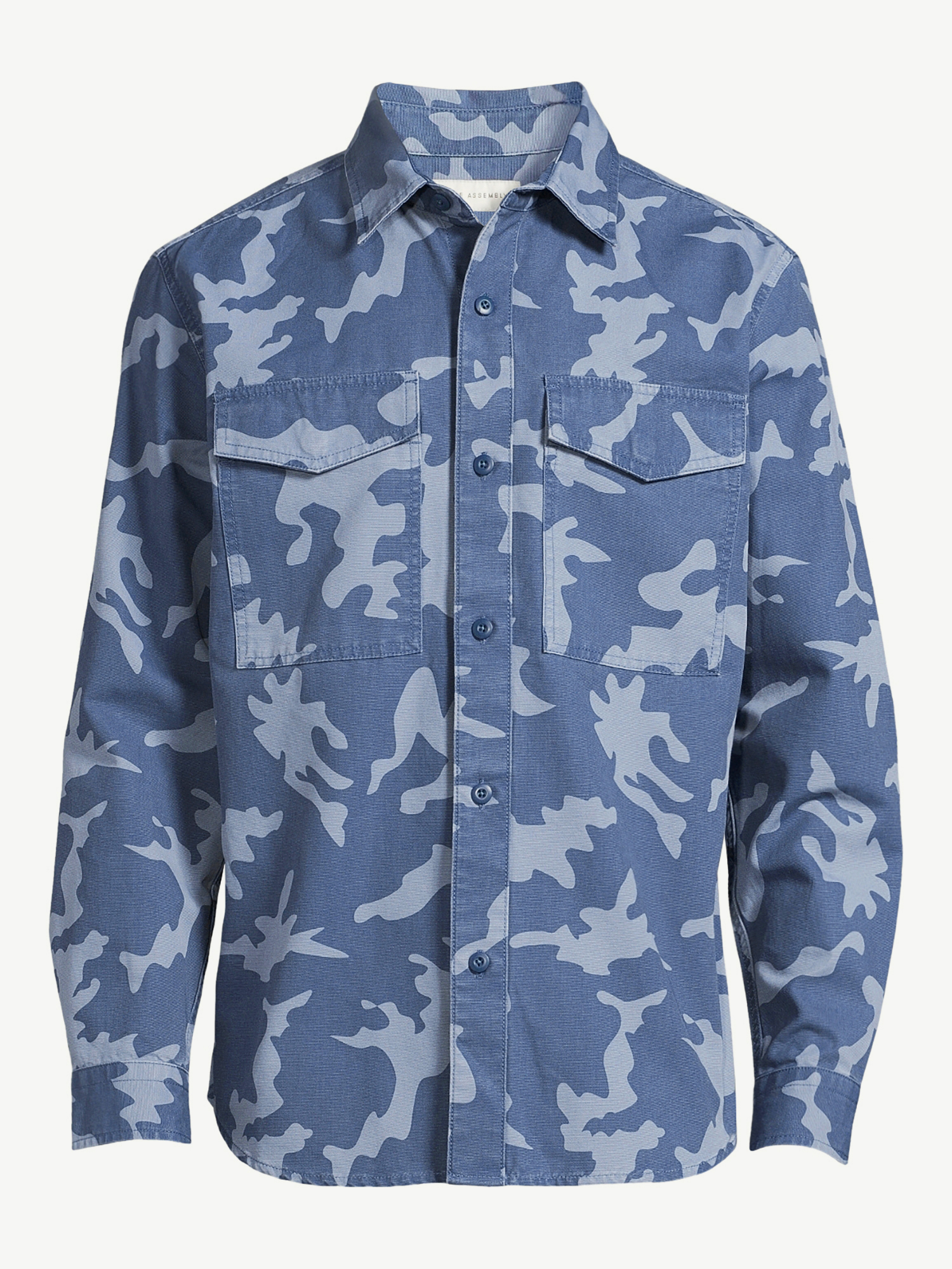 Free Assembly Men's Cotton Canvas Shirt Jacket - image 5 of 5