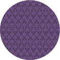 thumbnail image 1 of Ahgly Company Machine Washable Indoor Round Transitional Purple Iris Purple Area Rugs, 7' Round, 1 of 7