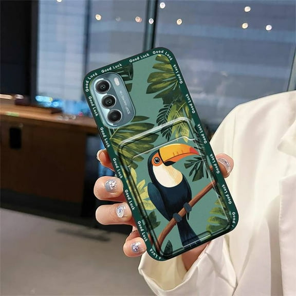 LYM-Phone Case For MOTO G Stylus 5G 2022, Soft case Silicone Card slot Dirt-resistant TPU Cover Back Cover Anti-knock Full wrap Graffiti Durable Card bag Shockproof Cartoon Cute