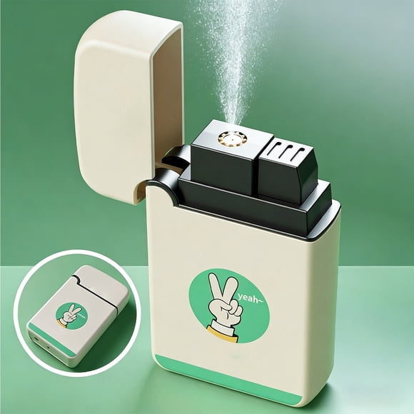 EGNMCR Blague de Couple Briquet à Eau Jouet à Eau Extincteur Blague Cadeau d'Anniversaire Produit de Blague Boîte-Cadeau Distributeur d'Eau P lastic sprayer