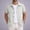 #124-Beige, variant on Mens Striped Short Sleeve Button Down Open Front Casual Loose Fit Resort Beach Shirts for Men Sky Blue XL Gifts for Father