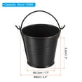 thumbnail image 2 of 2"x2" Small Metal Bucket Colorful Buckets Cute Candy Tiny Decorative Pails with Handles Black 3 Pack, 2 of 7