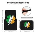 thumbnail image 7 of KAKALAD Irish Shamrock Clover Car Floor Mats 4PC Set Carpet Protection, Universal Fit for Car SUV VA & Truck, Vehicle Front & Rear, 7 of 7