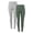 CLOUD GREY HEATHER/SOFT PINE, variant on Women's Recycled Waffle Thermal Bottom 2PK, Sizes XS-4XL